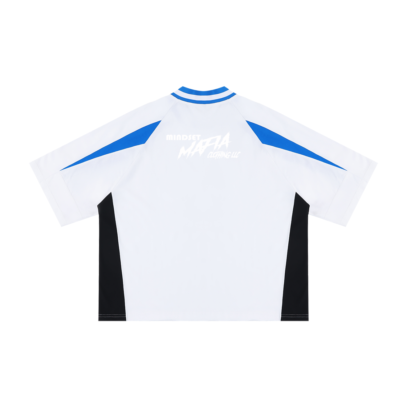 Unisex Oversized Color Block V-Neck T-Shirt Mafia style
