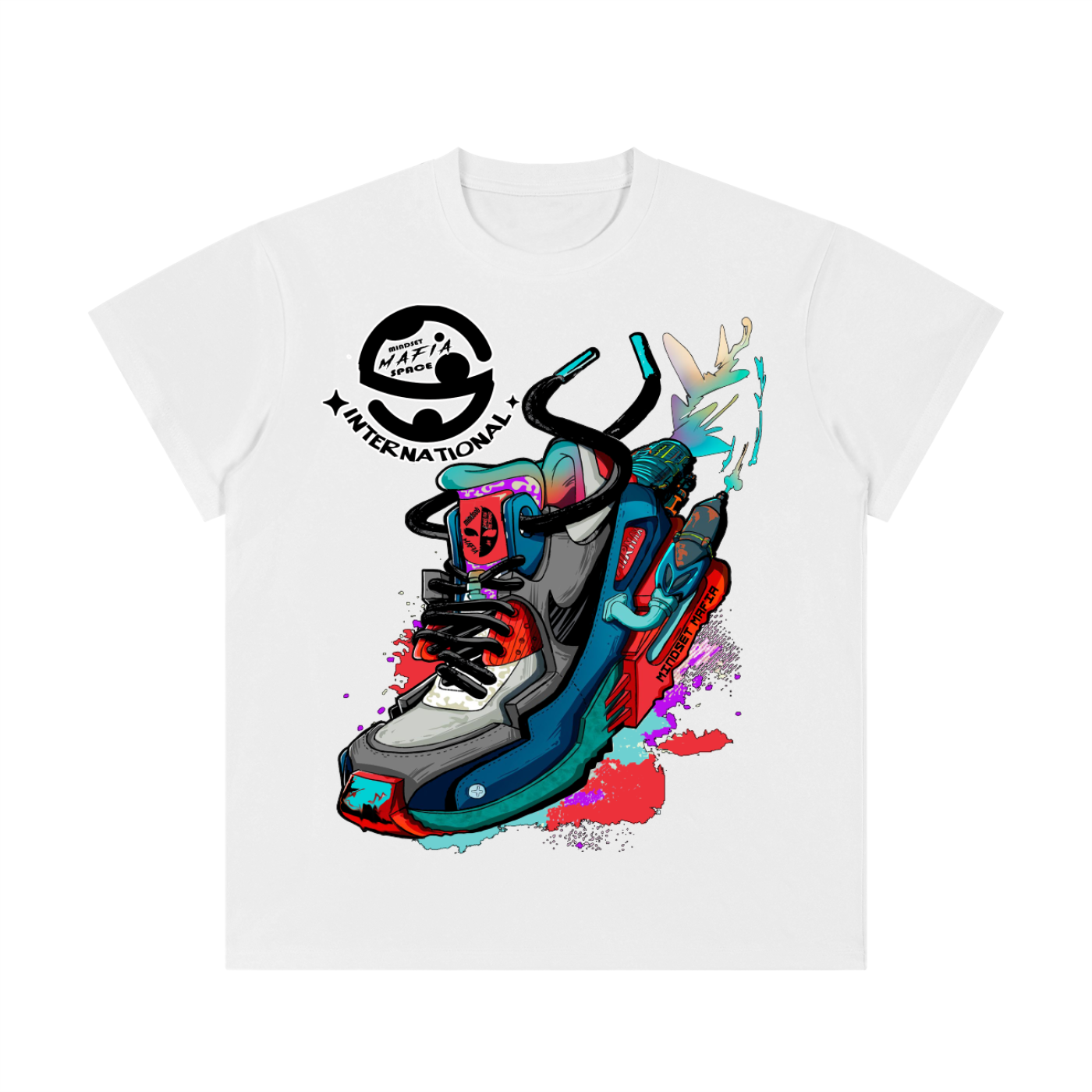 mindset space shoe Lightweight Cotton Classic Fit T-Shirt