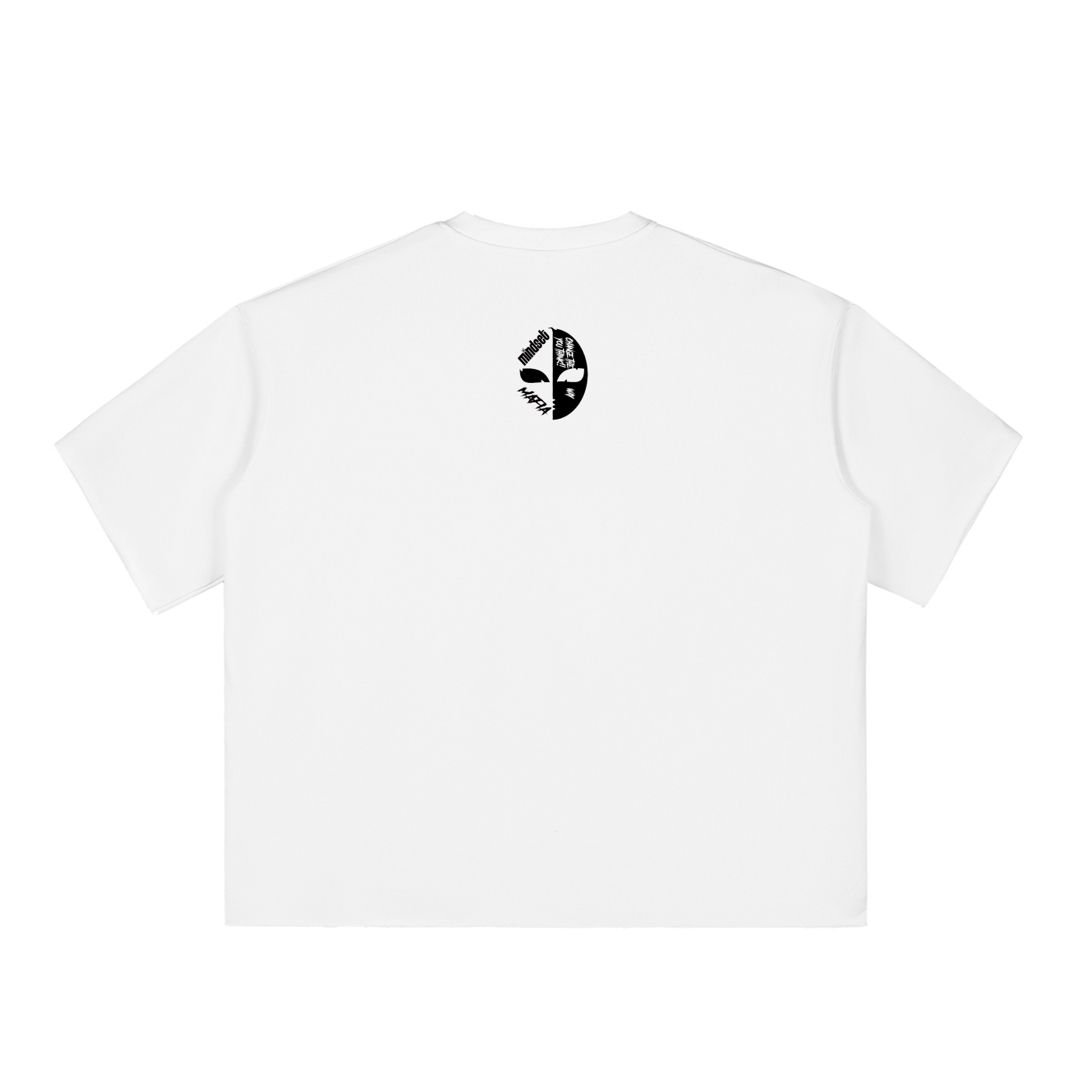 king Boxy Half-Sleeve Raw-Edge T-Shirt